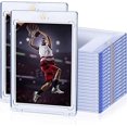 thumbnail image 2 of Lightweight Magnetic Card Holder Wear-resistant Plastic Hard Cases Trading Cards Protector Case Dustproof Protective Cover Good Sealing for Office, 2 of 8