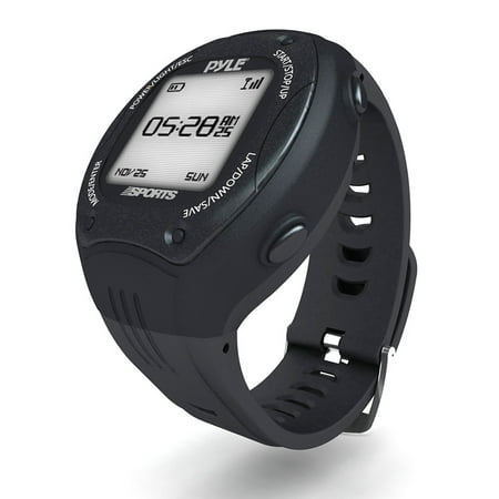 Pyle Sports Multi-Function LED Sports Training Watch with GPS Navigation with ANT+ and E-compass (Black Color)