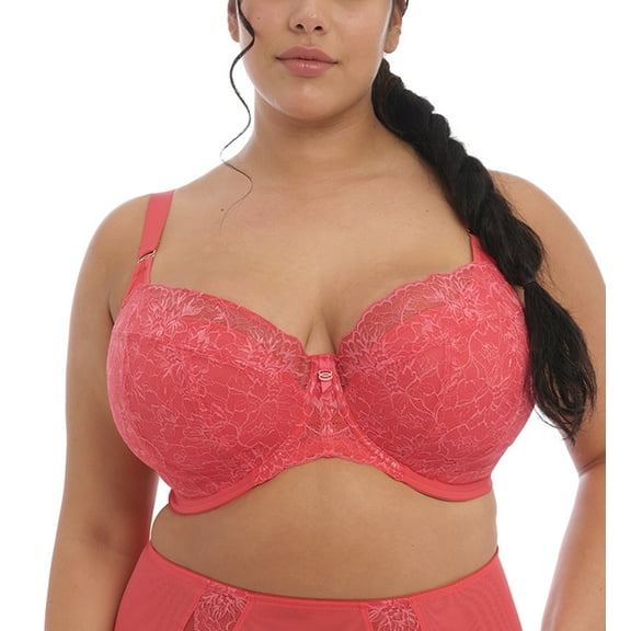 Elomi Brianna Padded Half Cup Underwire Bra (8081),40H,Cayenne