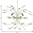 thumbnail image 2 of Mariposa Collection Eight-Light Gilded Silver Hanging Pendant Light, 2 of 2