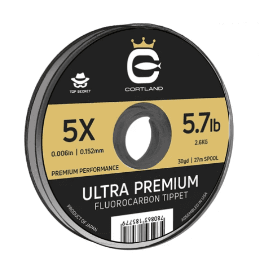 Cortland Ultra Premium Fluoro Tippet Line 30 Yd 7X 2.9 Lb 645370