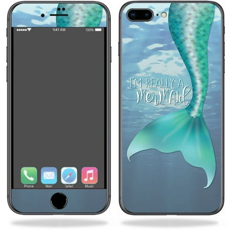 Skin For Apple iPhone 8 Plus - Im Really A Mermaid | MightySkins Protective, Durable, and Unique Vinyl Decal wrap cover | Easy To Apply, Remove, and Change (Best Im App For Iphone)
