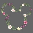thumbnail image 2 of Girl's Mickey & Friends Mickey Mouse Flower Crown Silhouette  Graphic Tee Black X Large, 2 of 4