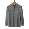 thumbnail image 2 of Camiseta polo para hombre, camiseta roja, informal, holgada, ropa para hombre, jersey de corte regular, algodón, gráfico, alta calidad, oferta, manga larga, completa, 2 of 4
