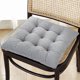 thumbnail image 1 of Cojín de asiento para silla espuma viscoelástica antideslizante 40 x 40 cm gris, 1 of 2