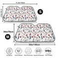 thumbnail image 3 of Picia Tulips Flowers Curved Windshield Sunshade Accordion Folding Style Auto Shade for Car Truck SUV Van Blocks UV Ray Sun Visor Protector -Small, 3 of 7