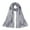 Grey, variant on Premium Large Silky Plain Satin Oblong Scarf Wrap