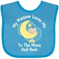 thumbnail image 3 of Inktastic Mamaw Grandma Loves Me Girls Boys Boys or Girls Baby Bib, 3 of 4