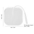 thumbnail image 3 of 20pcs / bag 5x 5cm Tens Electrode Pads for TENS Massager Physiotherapy Machine, 3 of 5