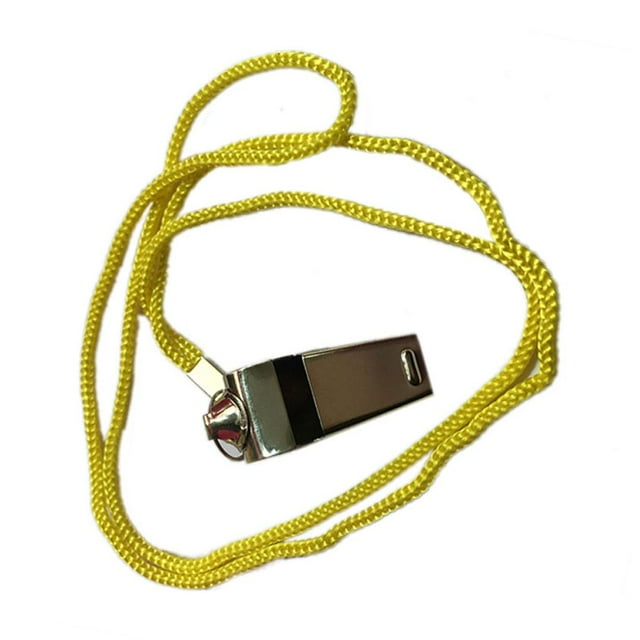 Sifflet d'Arbitre de Survie d'Urgence Extérieur Portable et Léger en Acier Inoxydable pour Camping et Randonnée