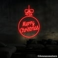 thumbnail image 4 of Glowneon Merry Christmas Neon Sign, Merry Christmas Led Sign, Custom Christmas Bubbles Neon Light, 4 of 5