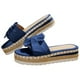 thumbnail image 3 of Sandalias de playa de verano para mujer sandalias antideslizantes con plataforma y cuñas con lazo sandalias con punta abierta a la moda aumento de altura para viajes junto al mar, 3 of 6