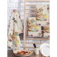thumbnail image 2 of Spring Easter Kitchen Dish Towels for Drying Dishes Set of 3, Watercolor Flowers Cute Rabbits Eggs Leaf Beige Waffle Weave Microfiber Hand Tea Bathroom Towels Quick Dry & Absorbent Towel 15.7x23.6, 2 of 7