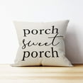 thumbnail image 2 of Porch Pillows Covers 18x18,Porch Decor,Farmhouse Porch Decor,Outdoor Pillows,Outdoor Pillow Covers,Outdoor Throw Pillows,Outdoor Waterproof Pillow Covers(White), 2 of 4