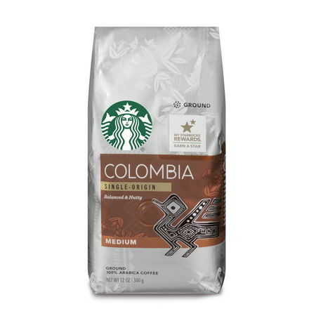 Starbucks Colombia Medium Roast Ground Coffee, 12-Ounce