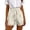 Beige, variant on Womens Shorts Casual Loose Elastic Waist Drawstring Lace Boho Beach Cover up Shorts Summer Vacation Clothes