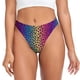 thumbnail image 1 of Balery Leopard Neon Rainbow Gradient Tangas de Algodón para Mujer con Estampado – Ropa Interior Sexy, Transpirable, G-string-X-Small, 1 of 6