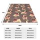thumbnail image 3 of Balery Cut Pug Manta de Felpa Suave y Acogedora – Cobija de Franela Aterciopelada para Cama, Lavable y Cálida para Sofá, Mascotas, Transpirable-40"x30", 3 of 7