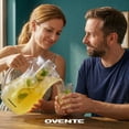 thumbnail image 3 of OVENTE Fruit Infusion Water Pitcher 2.5L/85Oz with Removable Lid and Infuser Rod, BPA-Free, Shatterproof Acrylic Beverage Jug for Flavor-Infused Drinks, Lemonade, Juice and Iced Tea, Clear PIA0852C, 3 of 8