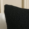 thumbnail image 4 of Safavieh Parker 20" x 20" Traditional Polyester/Wool Decorative Pillows, Black/Ivory, 4 of 4