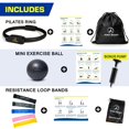 thumbnail image 3 of Kit de Pilates ProBody Pilates, aro de 14" y pelota de 23 cm, bandas, 3 of 8
