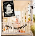 thumbnail image 3 of Halloween House Flags for Outdoor Decoration, I FOUND THIS HUMERUS Funny Ghost Large Yard Flag,Seasonal Decorative Decor for Holiday Outside 28x40 Inch Vertical Double Sided, 3 of 6