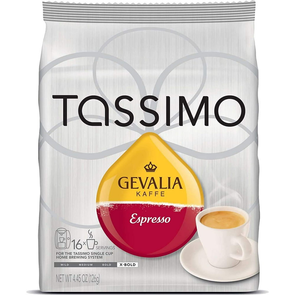 Tassimo Gevalia Kaffe Espresso Coffee TDiscs, Pack of 5 (80 TDiscs