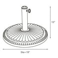 thumbnail image 6 of Abble 33 lbs. Heavy Duty Patio Umbrella Base Outdoor Market Umbrella Stand in Black, 6 of 6