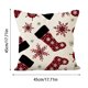 thumbnail image 3 of Xihbxyly Ofertas Prime de hoy Funda de almohada en estampado navideño, funda de almohada decorativa para sofá, fiesta navideña, cojín de lino, 3 of 7