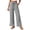Black, variant on Fmbrln Womens High Waisted Striped Pants Casual Wide Leg Slit Hem Pants Summer Vacation Beach Trousers with Pockets