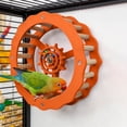 thumbnail image 4 of Tong Parrot Exercise Wheel And Steering Interactive Bird Activity Center With Chewable Wooden For Conures Budgies 1pc, 4 of 5