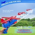 thumbnail image 5 of LED Easter Airplane Launcher Toys for Kids Boys Easter Gifts Basket Stuffers, Light Up Foam Glider Catapult Plane Flying Toys Outdoor Game for Kids Boys Party Favors, 5 of 5