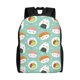 thumbnail image 1 of Disketp Kawaii Sushi Mochila Unisex de Apertura Lateral Completa, Mochila para Laptop para Escuela, Trabajo y Viajes, 1 of 8
