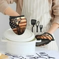 thumbnail image 6 of Pofeuu Deer American Flag Vintage Print Thickened Mini Silicone Oven Mitts Heat Resistant, Rubber Oven Mitt Gloves, Finger Pinch Grips, Pot Holder, Silicone Potholder, 6 of 7