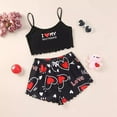 thumbnail image 1 of MKLEKYY Conjunto De Pijama Para Mujer, Camisola, Lencería, Top Y Pantalones Cortos Con Estampado De Lechuga, 1 of 3