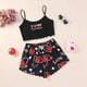 thumbnail image 1 of MKLEKYY Conjunto De Pijama Para Mujer, Camisola, Lencería, Top Y Pantalones Cortos Con Estampado De Lechuga, 1 of 3