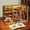 Dinosaur Research Lab, variant on Music Park Vintage Book Nook Paper Cottage Kit - 3D Wooden Puzzle with LED Lights, DIY Cozy Bookstore Miniature Dollhouse, Unique Birthday Gift for Adults & Book Lovers
