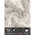 thumbnail image 7 of Black Beige Fall Cloth Napkins Set of 6 Reusable Dinner Napkins, Thanksgiving Autumn Leaves Elegant Pastoral Cocktail Napkin Washable Table Napkins for Wedding/Holiday Party/Baby Shower 20"x20", 7 of 7