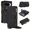 Black, variant on For Google Pixel 9 / 9 Pro RFID Blocking Protective Purse Wallet Case Magnetic Flip Cover Multi-Card Slots Zipper Pocket With Metal Ring Buckle Detachable Shoulder Strap And Wrist Strap,Dark purple