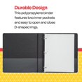 thumbnail image 4 of Anillo en D Smart de Binder School, polipropileno, 2,54 cm, negro, 4 of 8