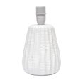 thumbnail image 3 of Simple Designs 11.02" Traditional Mini Modern Ceramic Texture Pastel Accent Bedside Table Desk Lamp with Matching Fabric Shade for Bedroom, Nightstand, Living Room, Entryway, 3 of 9