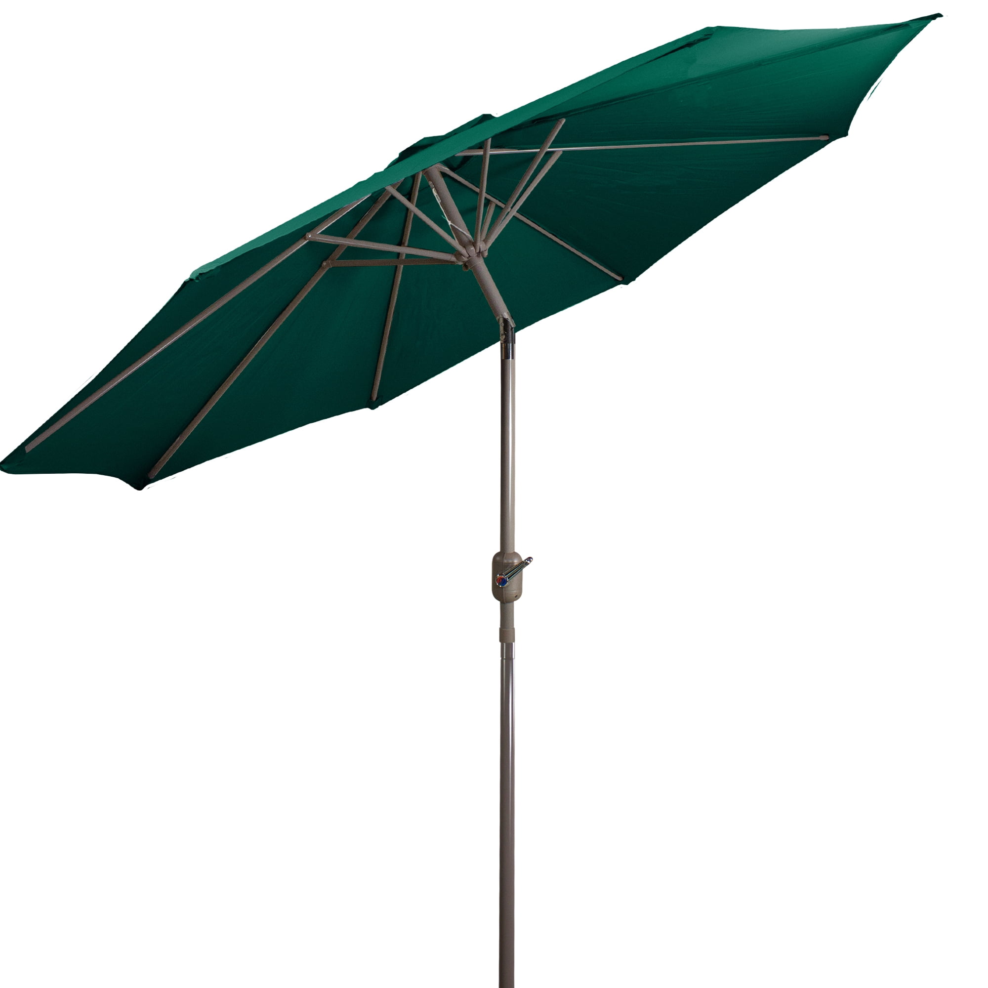 Northlight 9ft Outdoor Patio Market Umbrella with Hand Crank and Tilt, Hunter Green