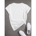 thumbnail image 2 of Camiseta de mujer del Feliz Día de San Patricio: cuello redondo informal, manga corta con estampado creativo, algodón transpirable, lavable a máquina, perfecta para primavera y verano. Camiseta para a, 2 of 7