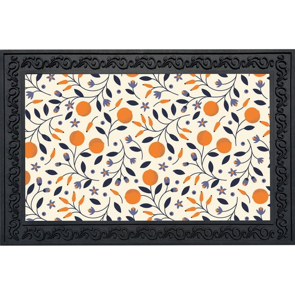 Briarwood Lane Everyday Doormat 30x18 Indoor Outdoor Citrus and Vines Doormat