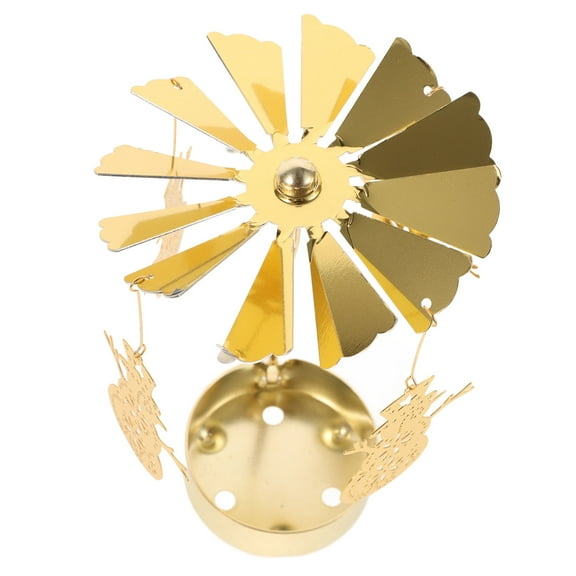 LABELEPH 1Set Iron Candle Carousel Holder Nordic Style 13.0X8.0X8.0in