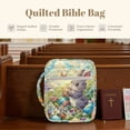 thumbnail image 4 of FOR U DESIGNS Rabbit Easter Egg Flower Pattern Bible Cover Quilted Protective Church Organizer Holder Bag Large Capacity Church Bag Bible Protective Easter Gifts, 4 of 7