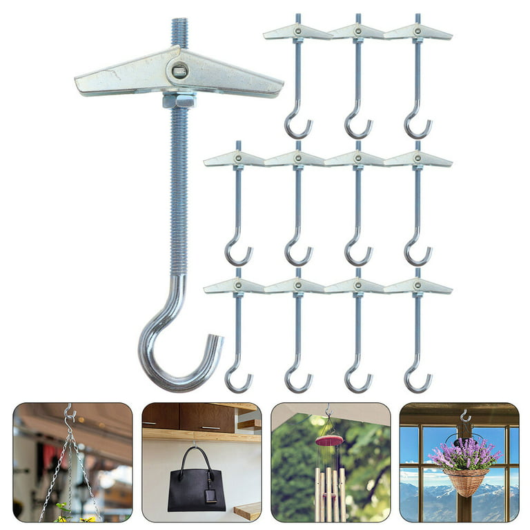 1 Set Ceiling Hooks for Hanging Plants Heavy Duty Swivel Swag Hook Hangers  for Hanging Chandeliers Baskets Indoor Outdoor Use - AliExpress