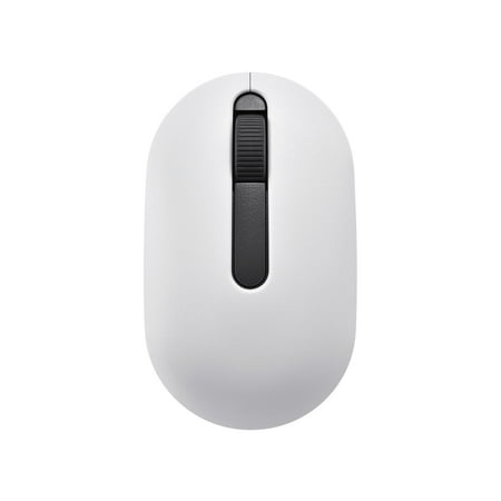onn. Wireless Travel Mouse with 3 Buttons and Scroll Wheel, Wireless USB Receiver, White