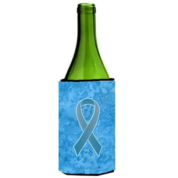 Blue Ribbon for Prostate Cancer Awareness Wine bottle sleeve Hugger 24 Oz.