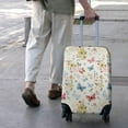 thumbnail image 3 of Colorful Butterfly Floral Cream Pattern Luggage Cover Fashion Suitcase Cover Baggage Covers Fit 25-28 Inch Luggage (Go Travel), 3 of 5